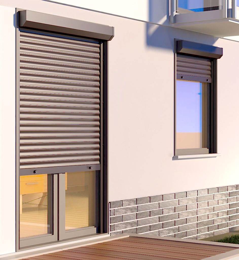 Modern tasarımlı dış mekan panjur sistemi