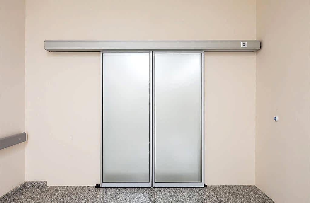 Otomatik açılır kapanır hastane avm ofis için fotoselli cam kapı