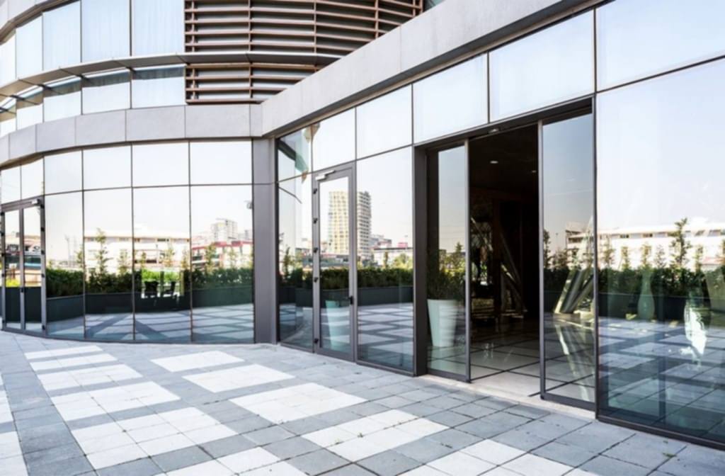 Otomatik açılır kapanır hastane avm ofis için fotoselli cam kapı