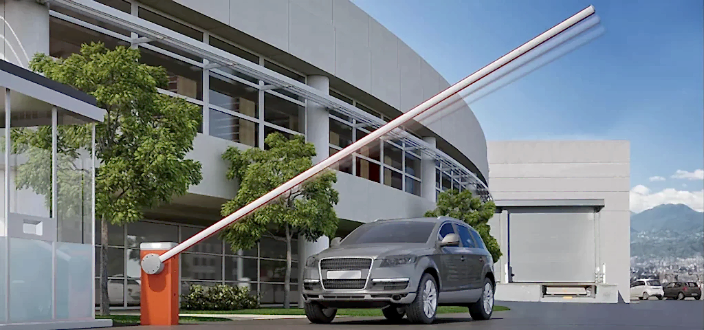 Otomatik kontrollü bariyer sistemi, araç giriş-çıkış kontrolü için kullanılan modern güvenlik bariyeri